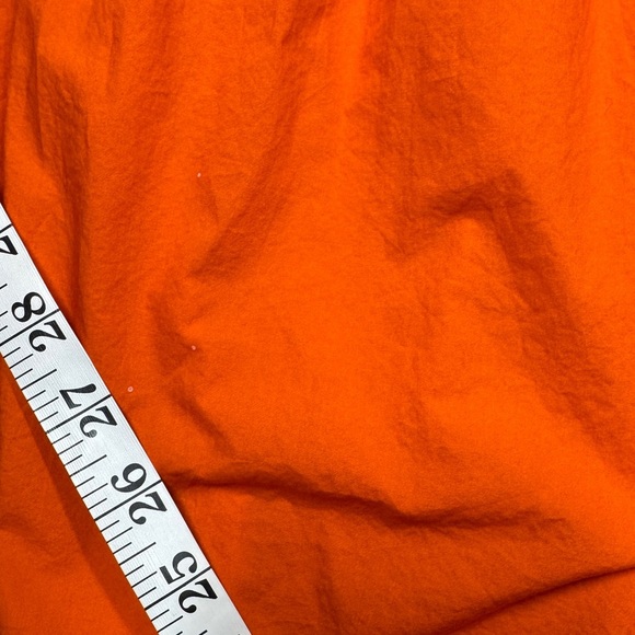 J.Crew Tiered Pink Embroidered Ruffle Sleeve 100% Cotton Orange Mini Dress Large - Picture 11 of 16